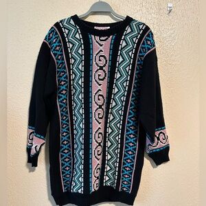 Vintage Clifton Place Sweater Longline Knit‎ Size Medium